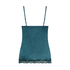 Velours Lace Cami Top, Blue