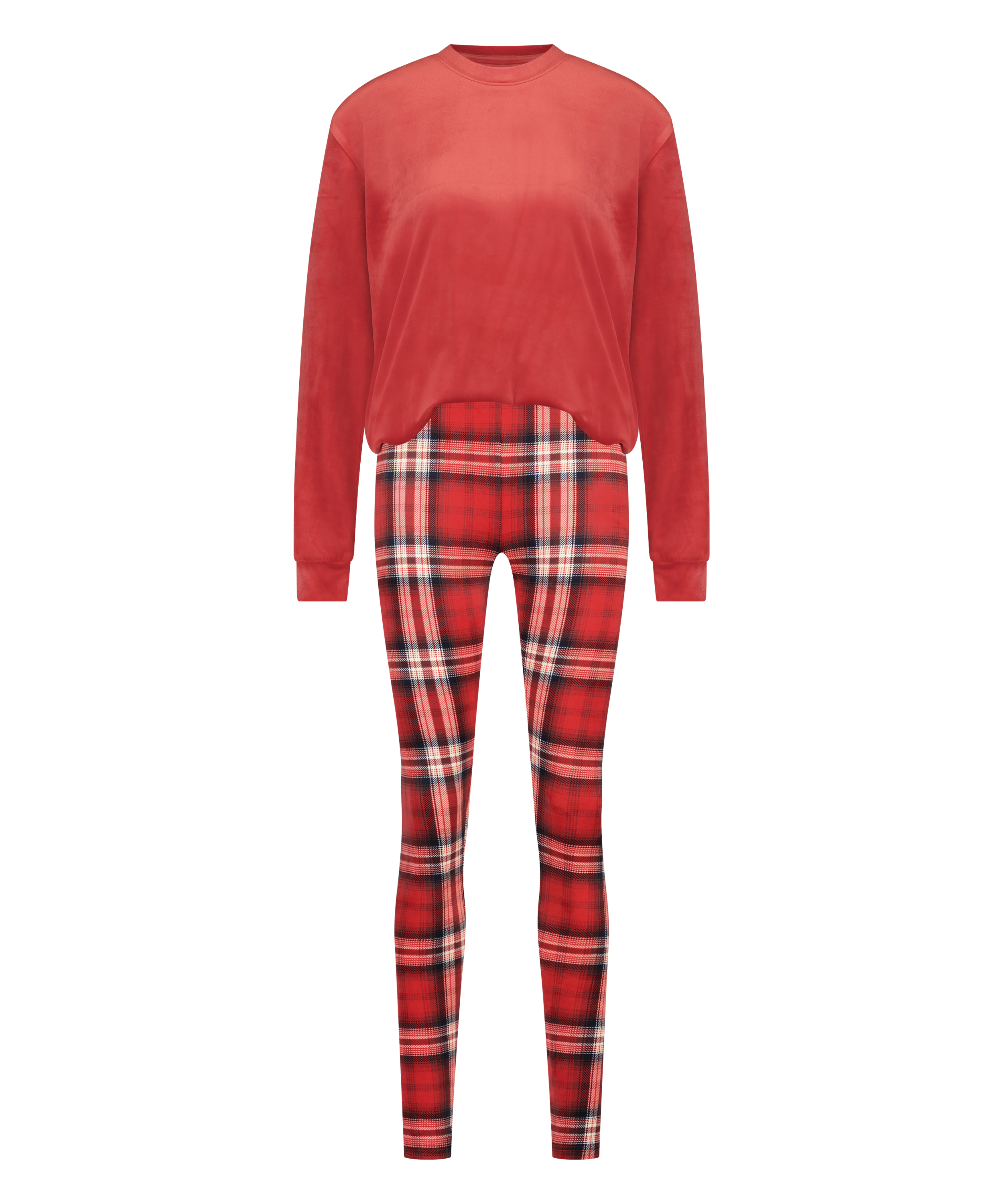 Pyjamaset with Bag, Red, main