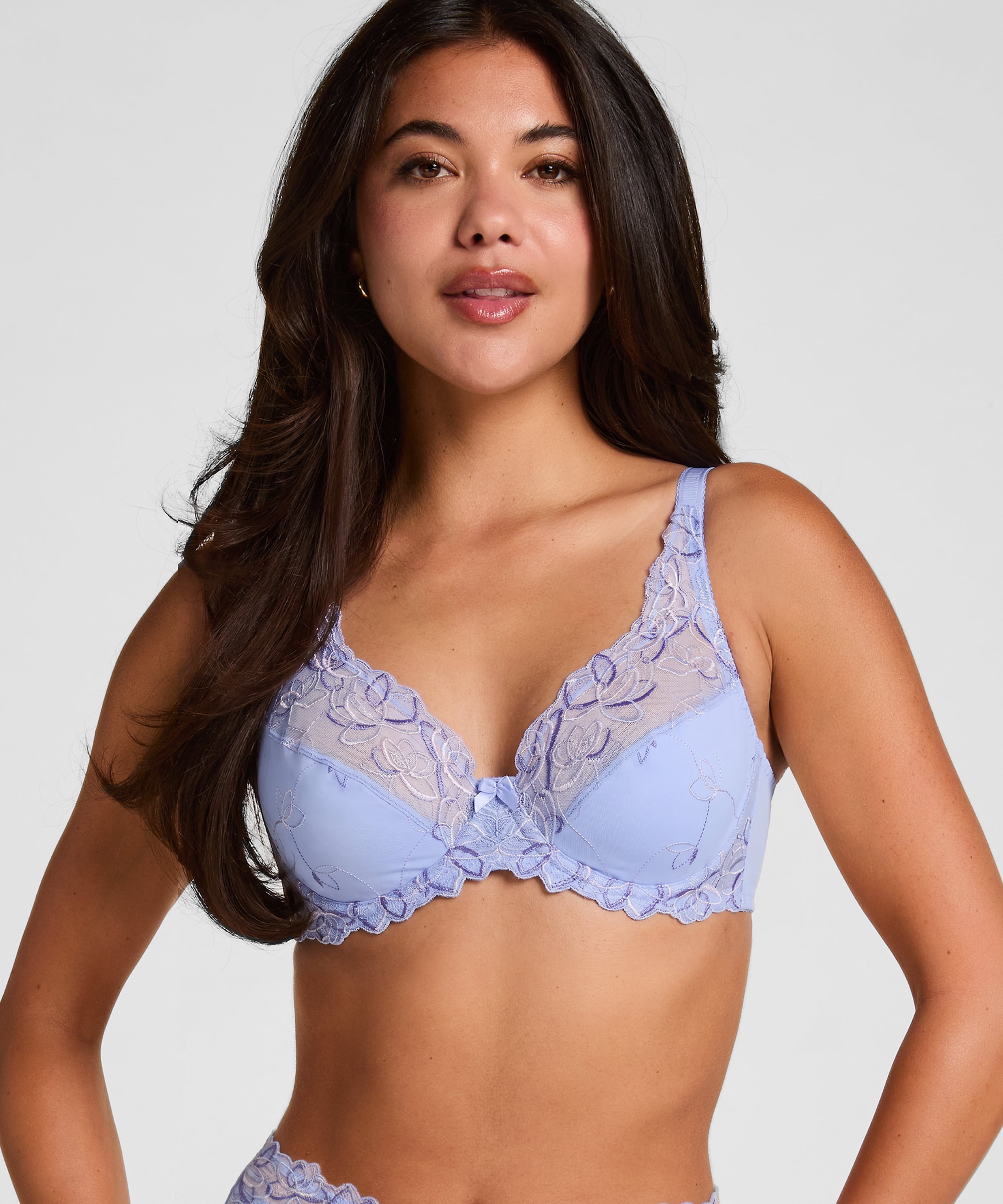 Diva Non-Padded Underwired Bra, Purple, main