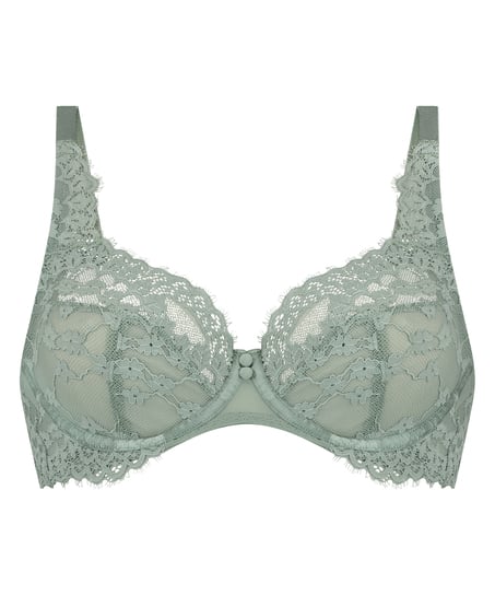 Daisy Non-Padded Underwired Bra, Green
