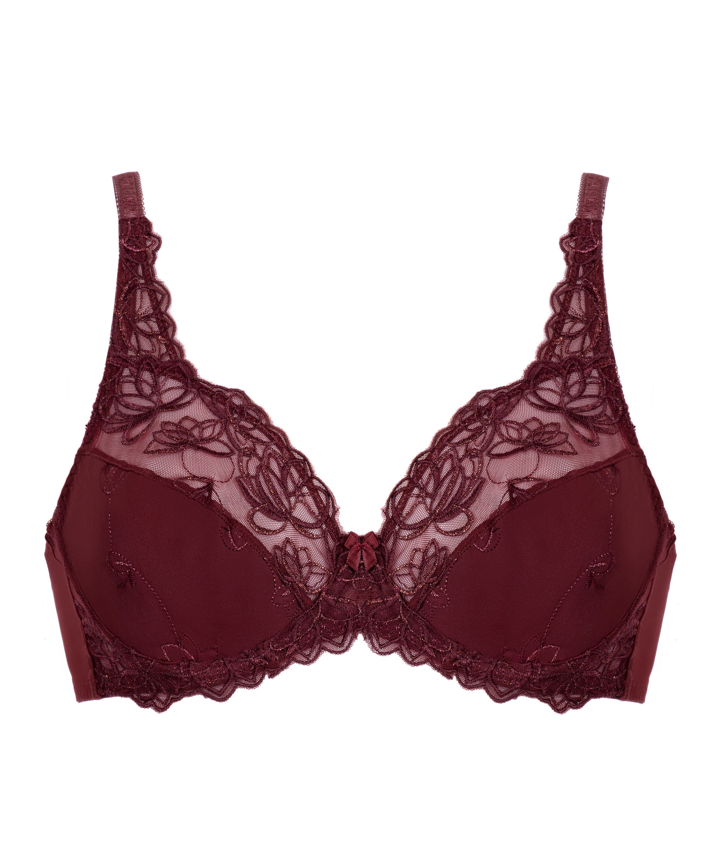 Diva Non-Padded Underwired Bra, Red