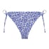 Lobos Cheeky Tanga Bikini Bottoms, Blue