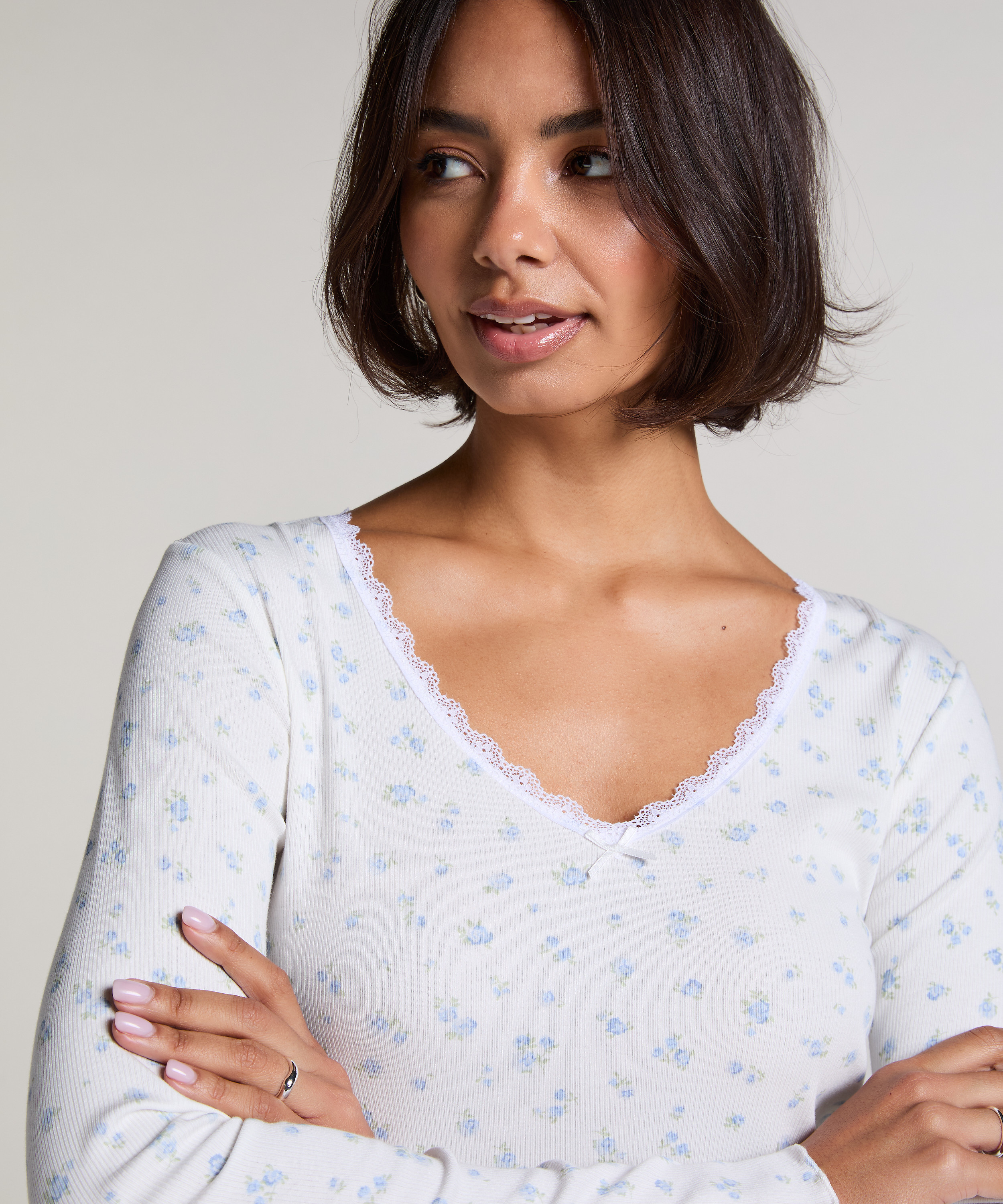 Pyjamaset Rib, Blue, main