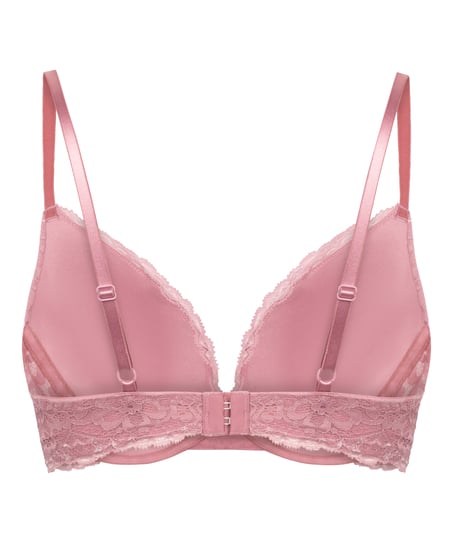 Marine Padded Push-Up Underwired Bra, Pink