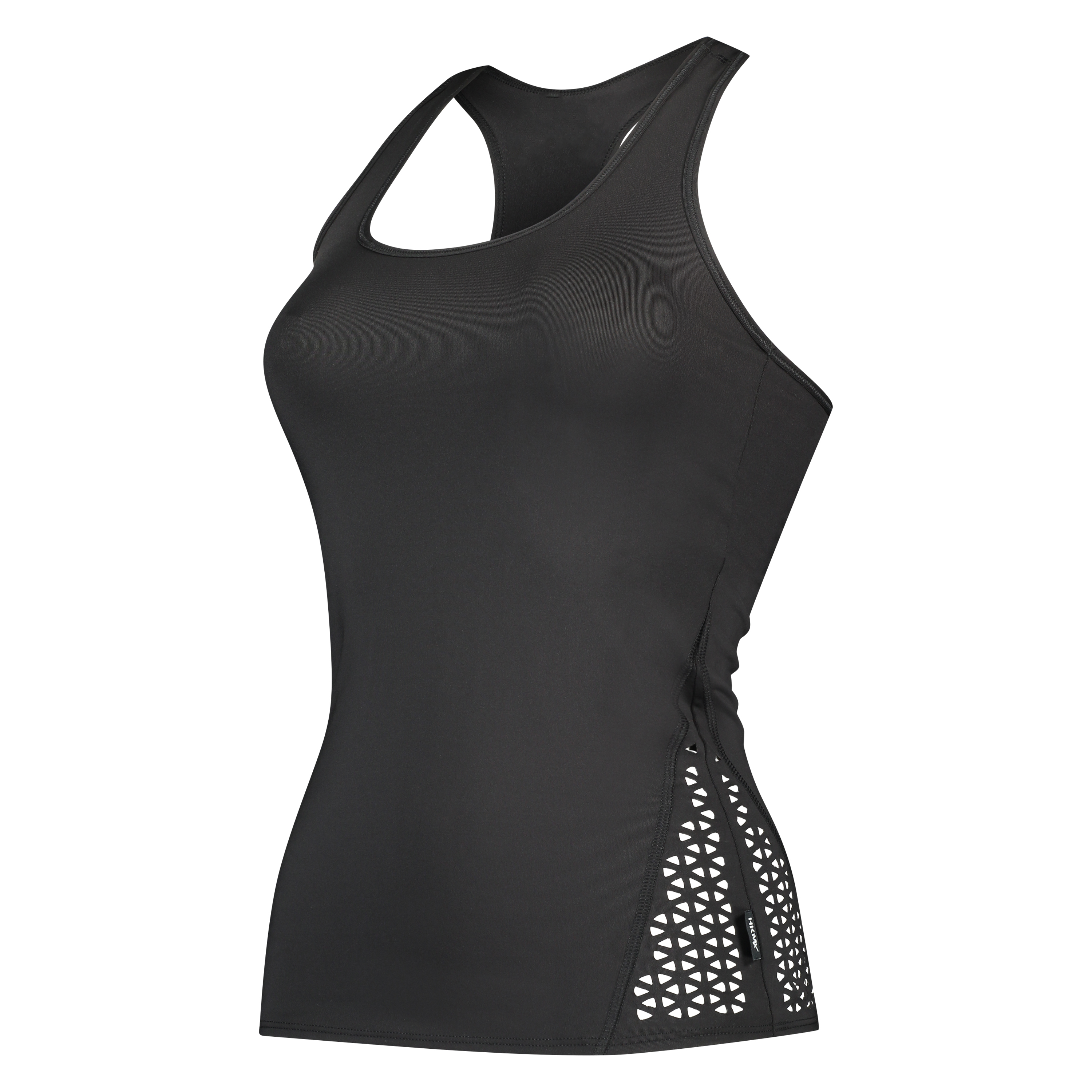 HKMX Lasercut Tank Top, Black, main