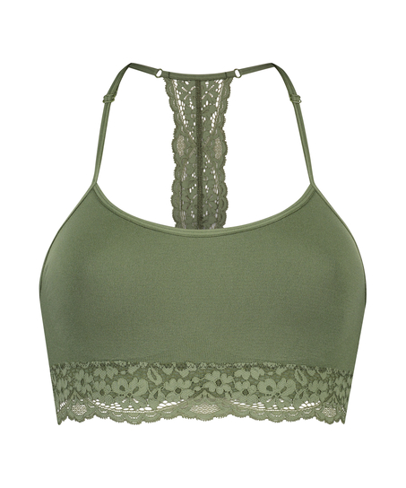 Marine seamless bralette, Green