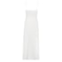 Long slip dress Modal lace, White