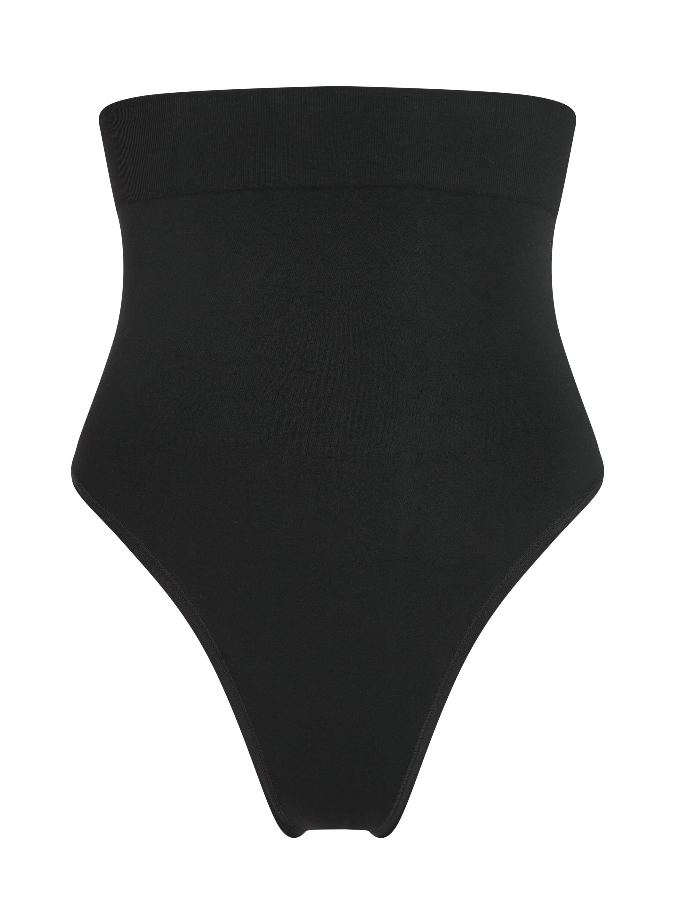 Seamless Enhancing High Waisted Thong, Black