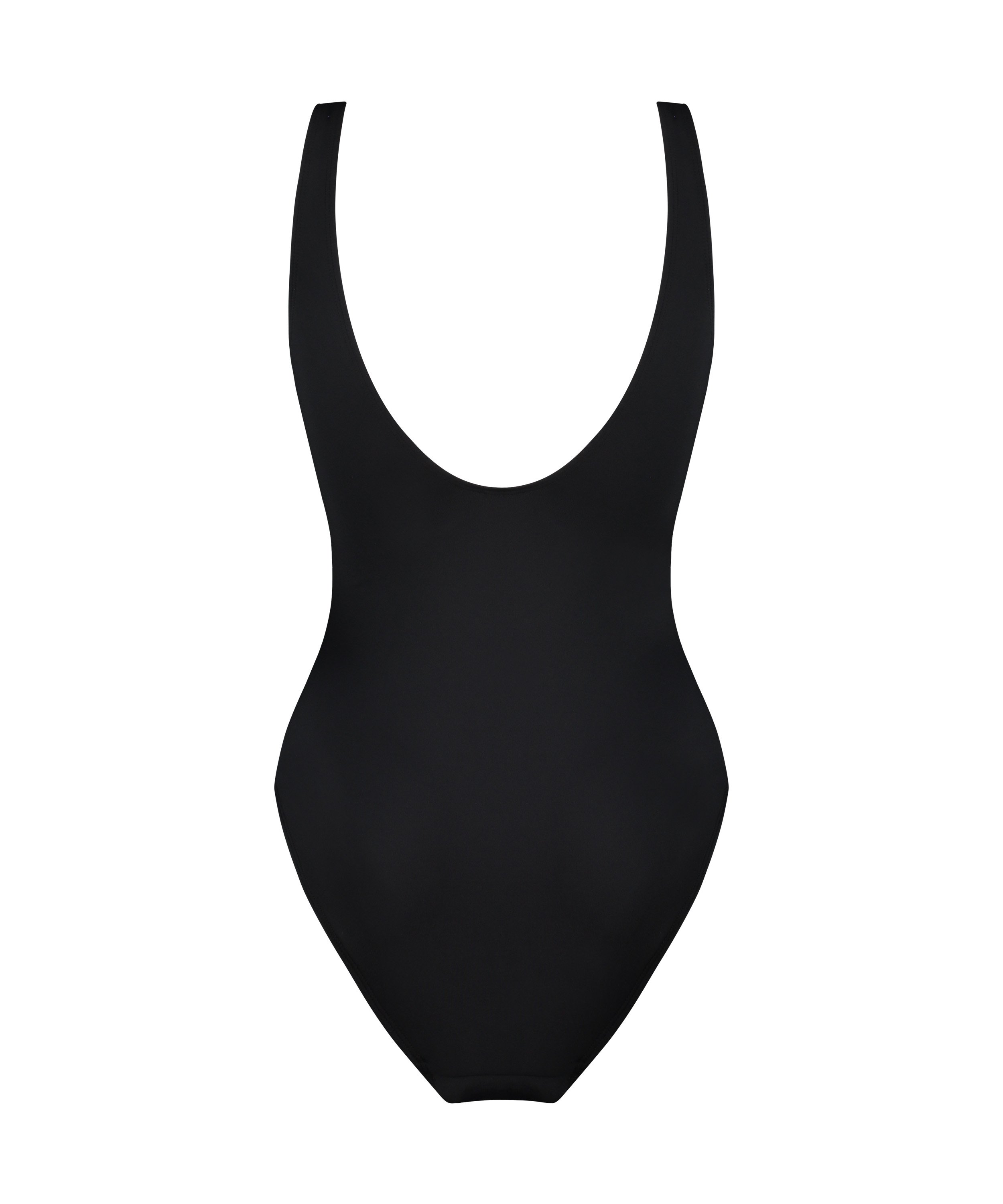 Shaping Shell Mesh Swimsuit, Black, main