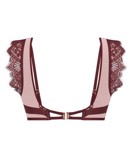 Zoe Non-Padded Underwired Longline Bra, Red
