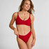 Dianne High Leg Thong, Red