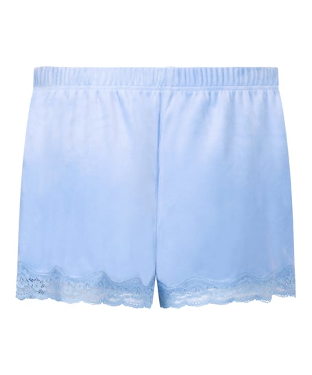 Short Velours Lace, Blue