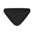 Luna High-Leg Bikini Bottoms, Black
