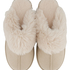 Suede Slippers, Beige