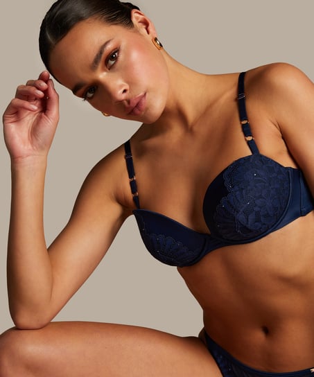 Josien Padded Underwired Bra, Blue