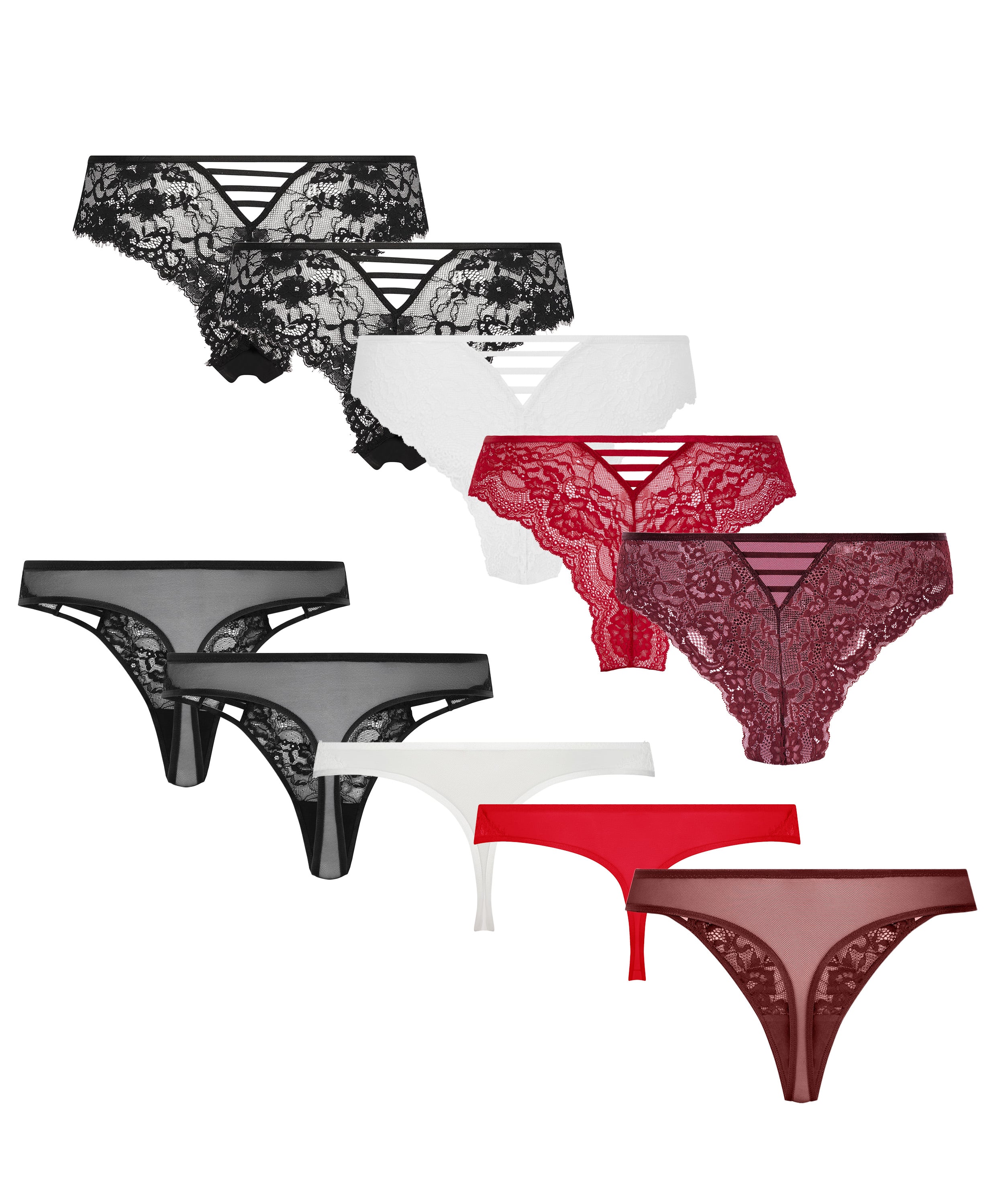 10-Pack Fashion Bottoms, Purple, main