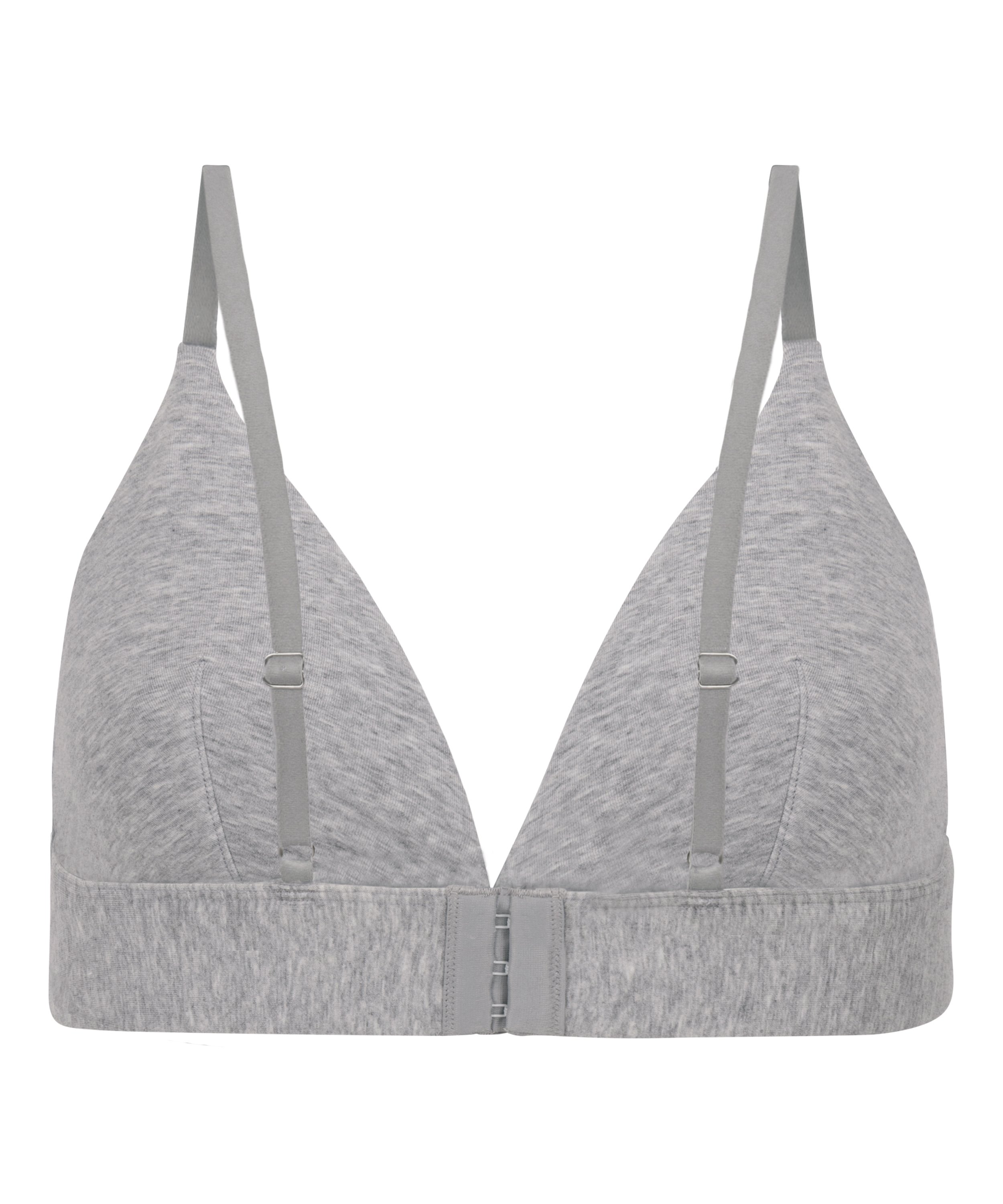 Cotton Bralette, Gray, main