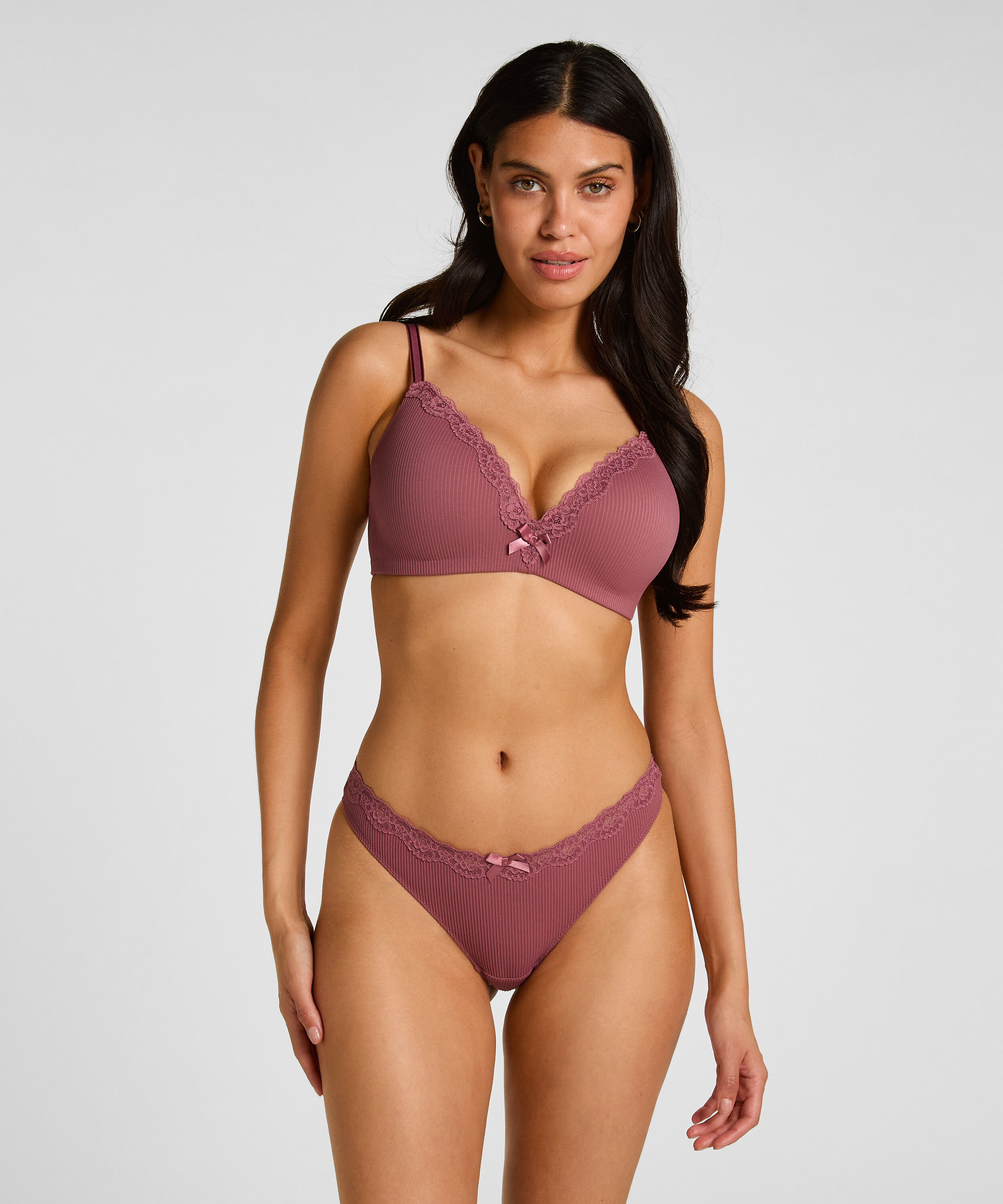 Lola Padded Non-Wired Bra, Purple