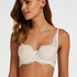 Cardi Padded Half-cup Underwired Bra, White
