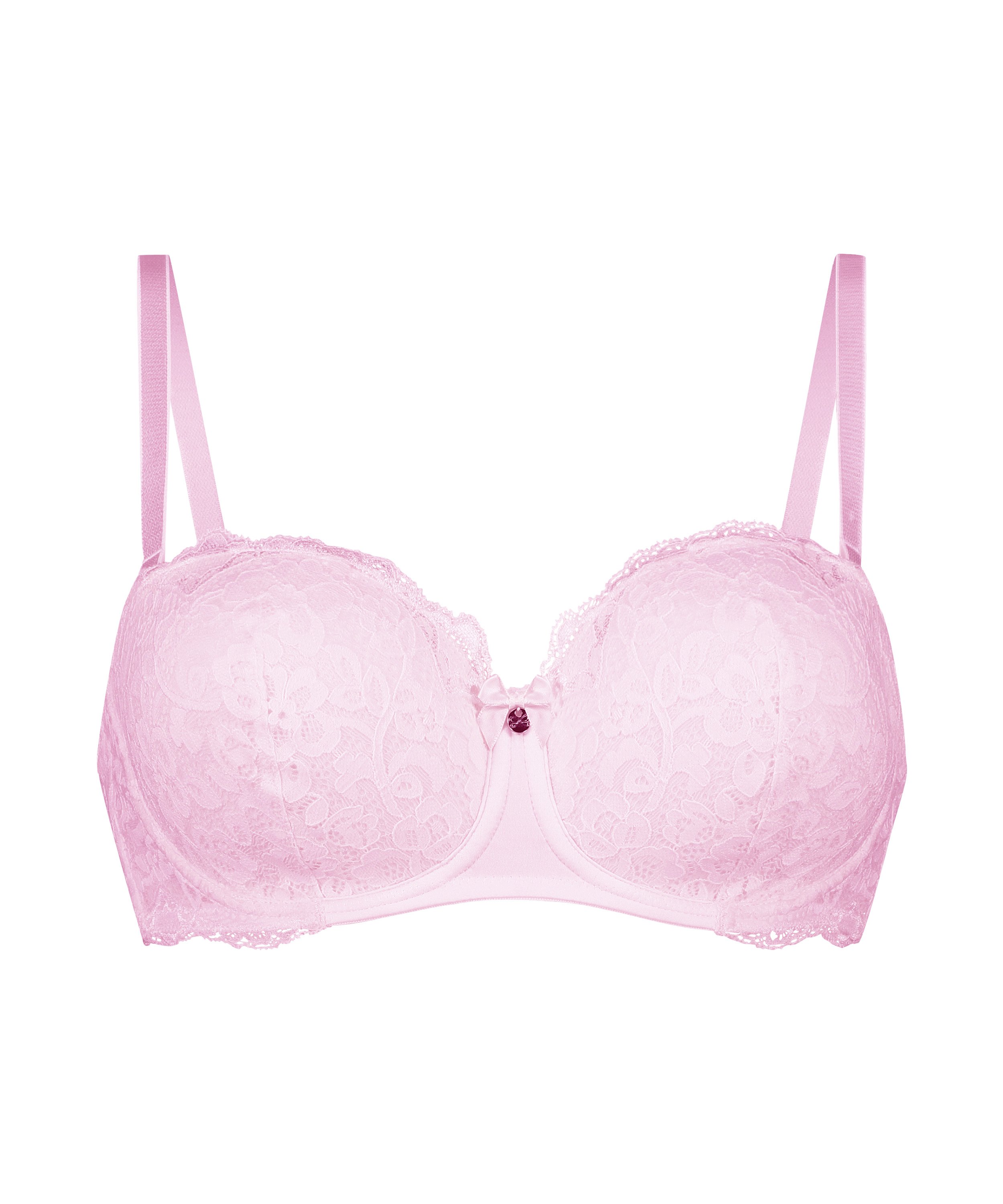 Marine Padded Underwired Bra, Pink, main