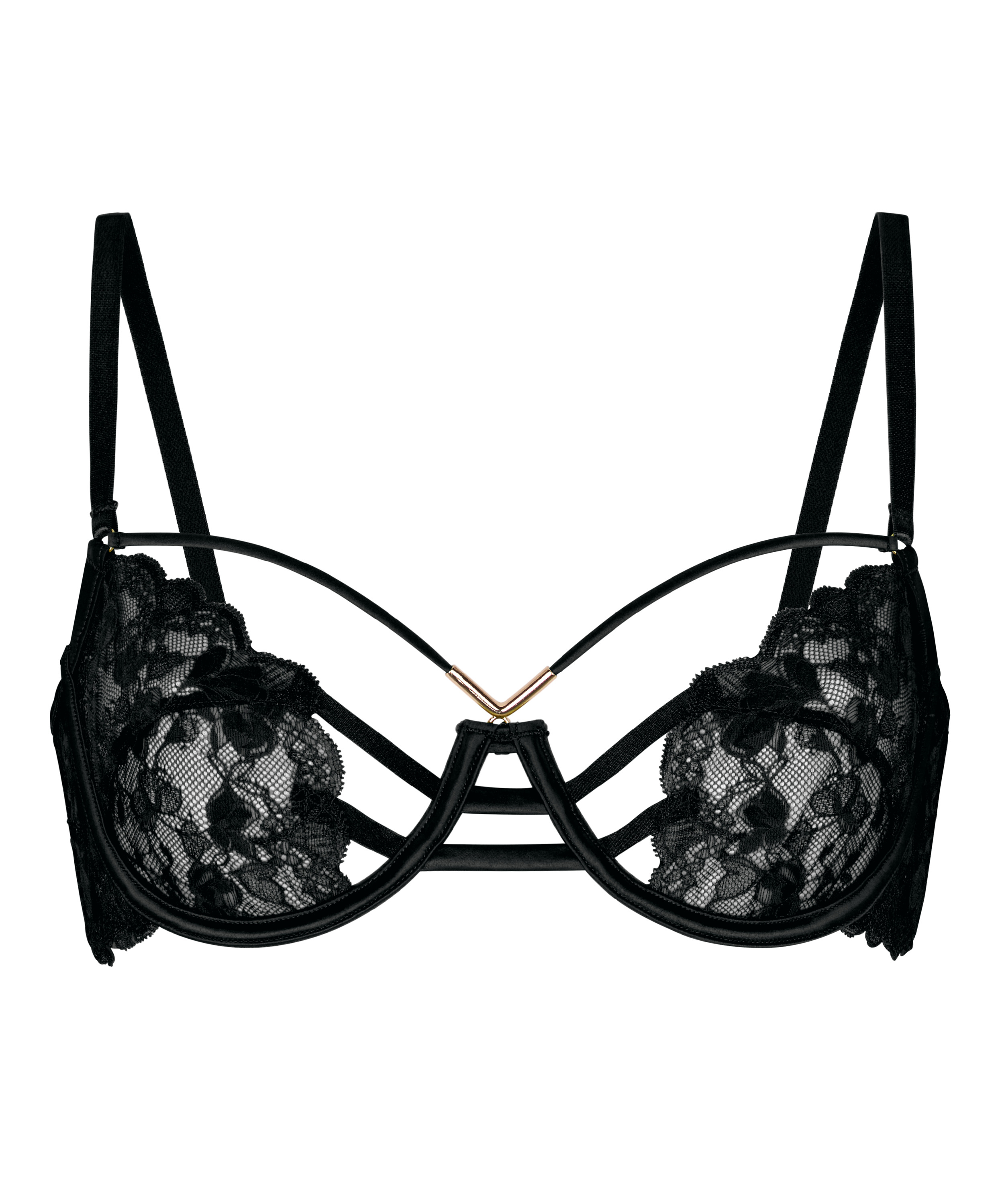 Non-Padded Underwired Bra Zara, Black, main