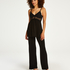 Vera Lace Pyjama Set, Black