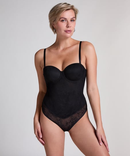 Lace Shaping Body, Black
