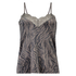 Zebra Velour Cami, Gray