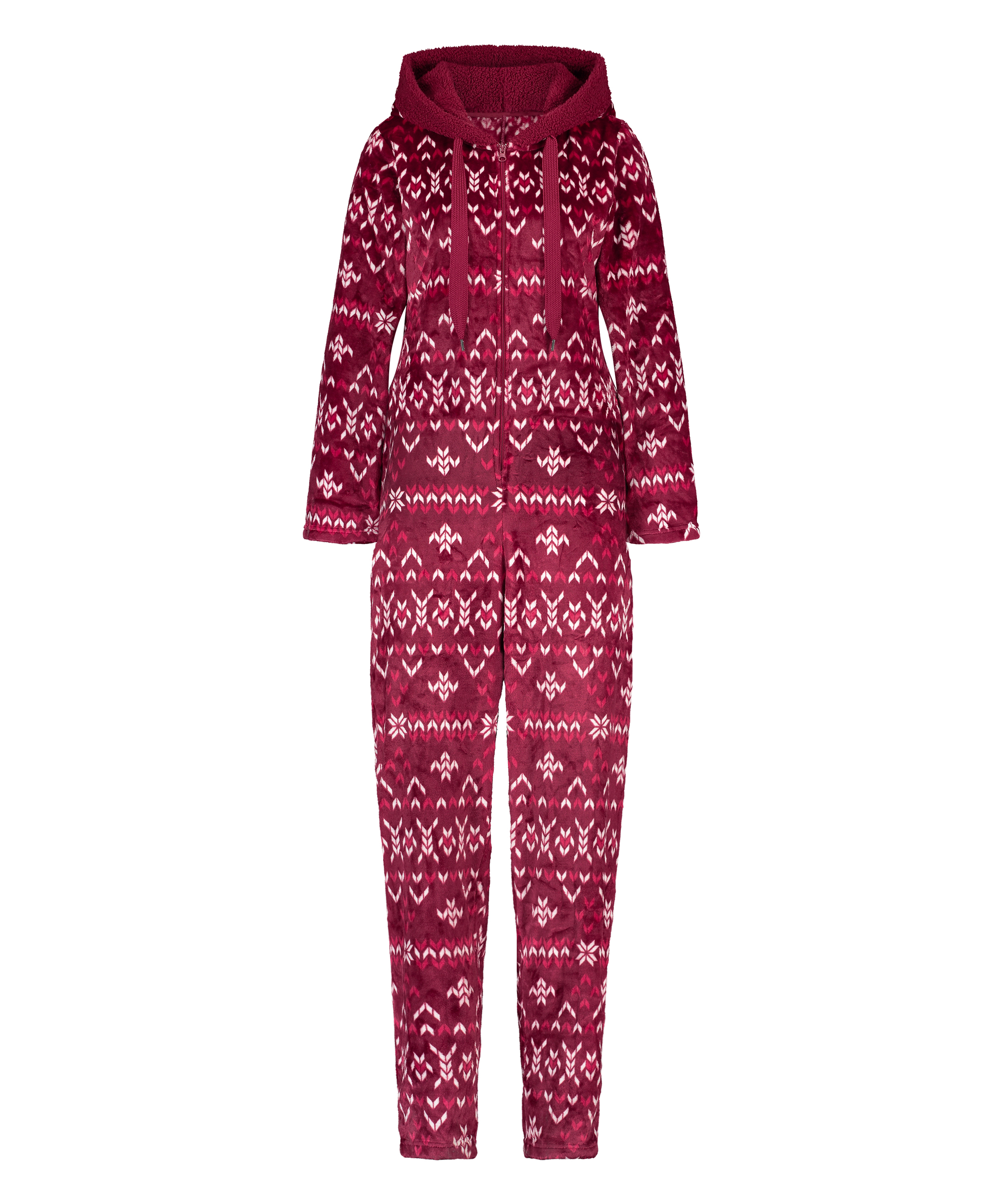 Flannel Fleece Onesie, Red, main