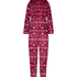 Flannel Fleece Onesie, Red