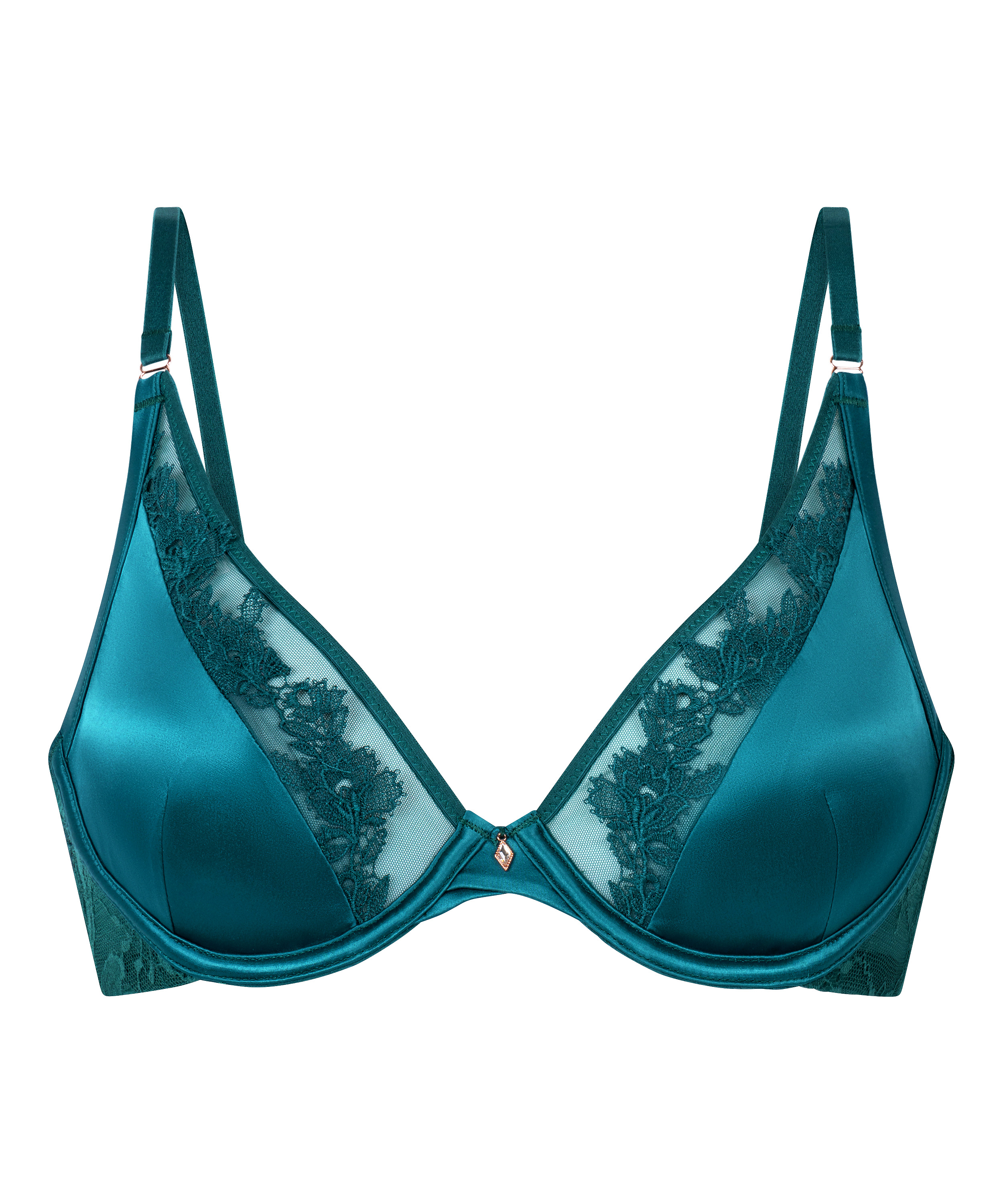 Julia Non-Padded Underwired Bra, Green, main