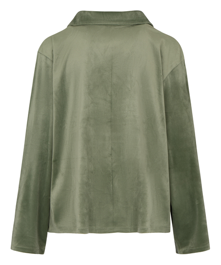 Velour Jacket, Green
