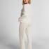 Pyjama Pant Loose Pointelle, White