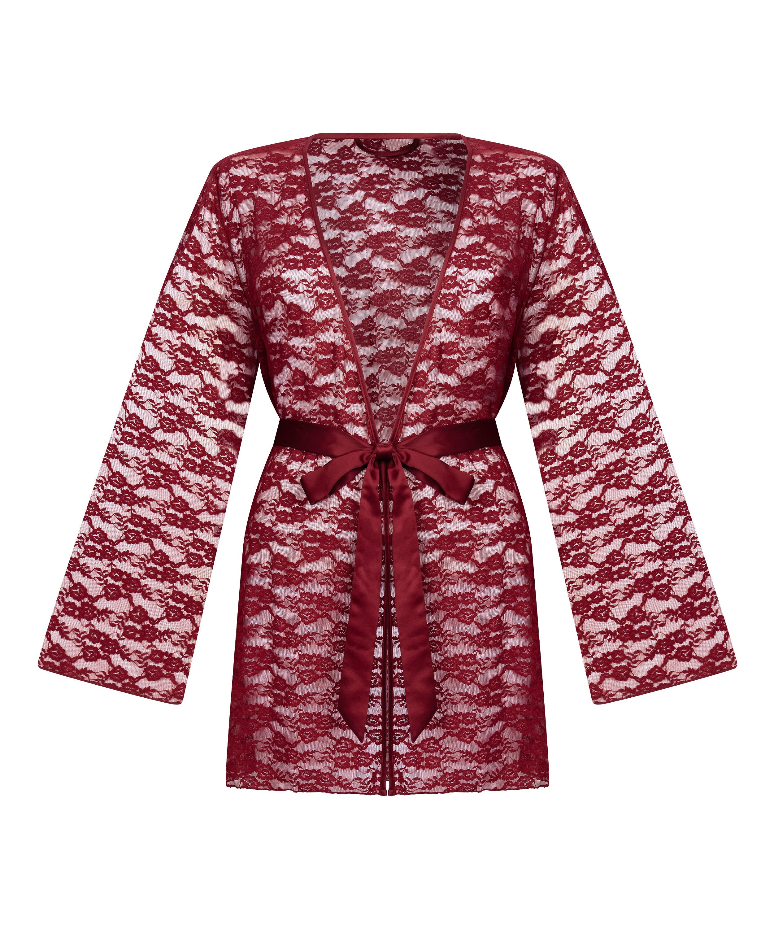 Kimono Allover Lace, Red