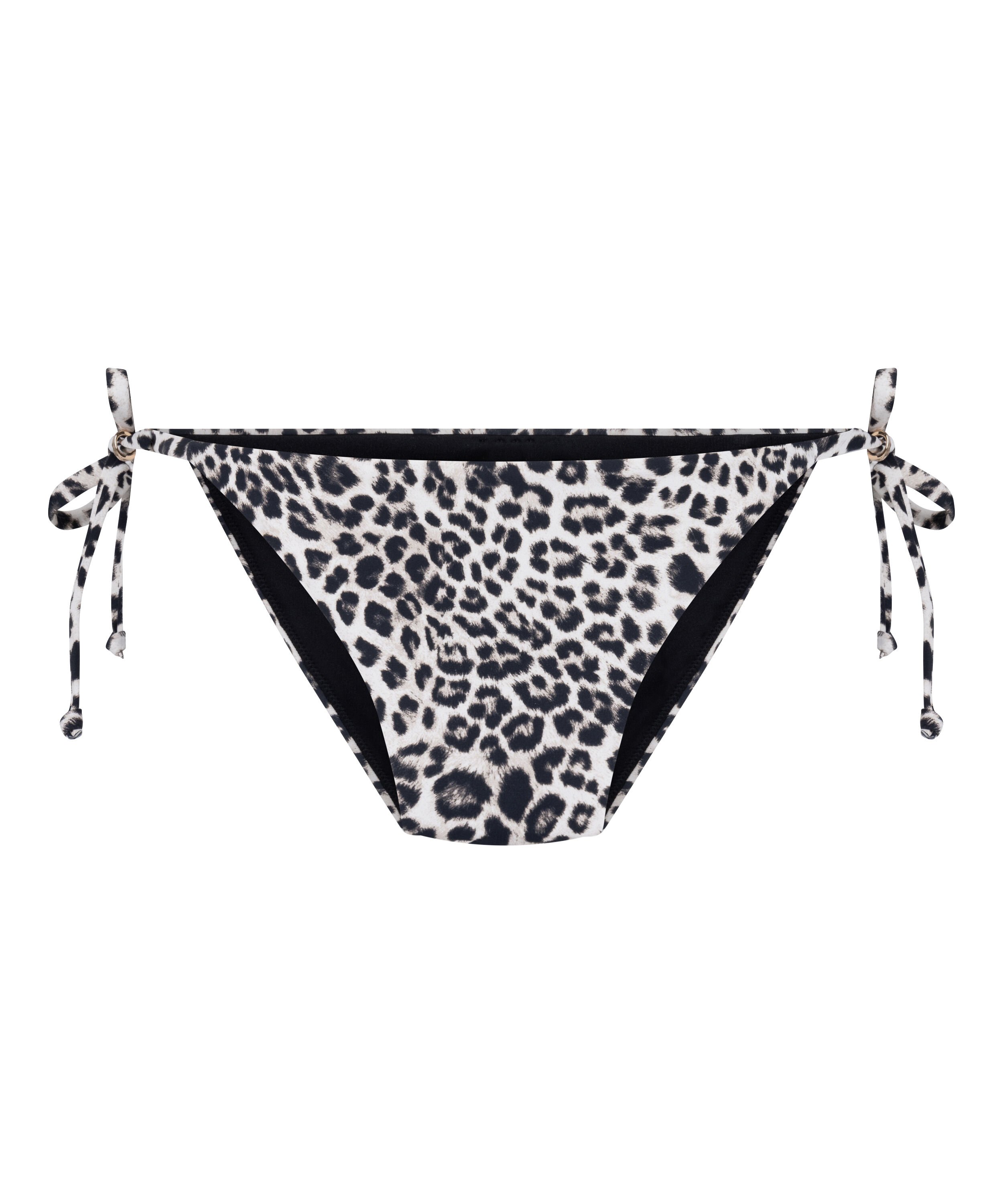 Cheeky Bikini Bottom Leopard, Black