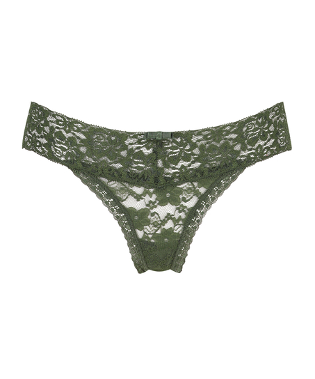 Extra Low V-Thong, Green
