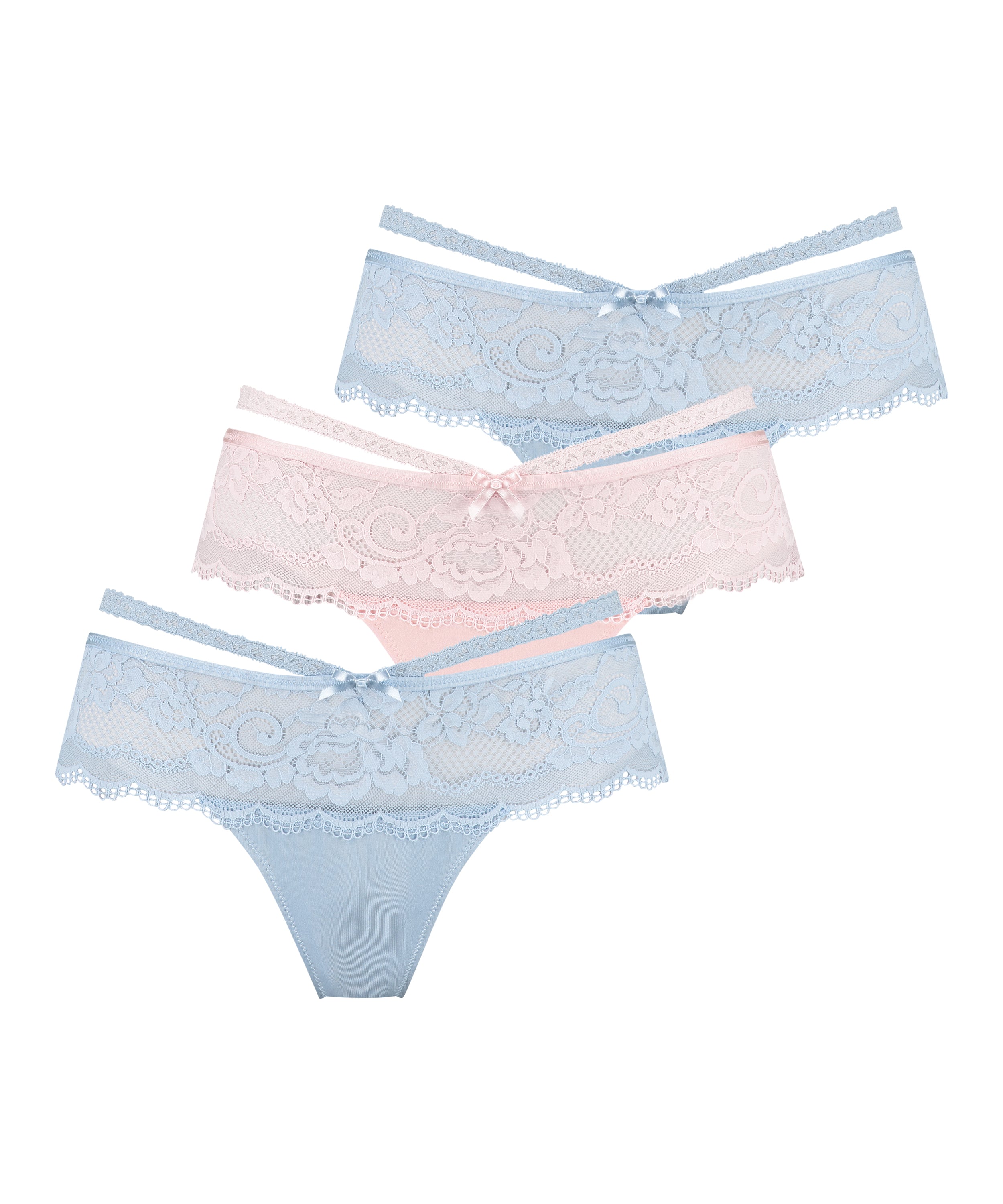 Quinn 3-pack thong boxers, Blue, main