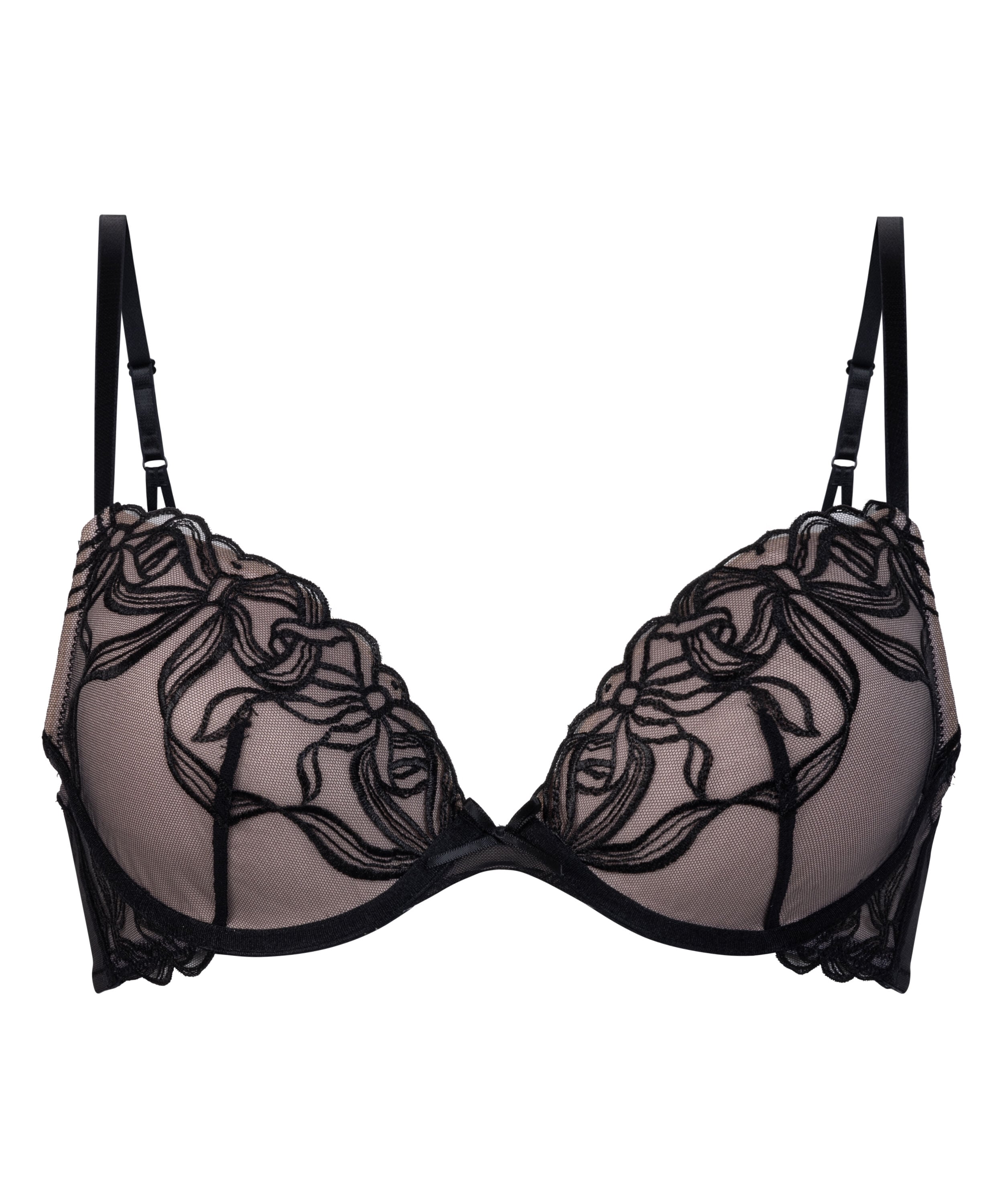 Beau Padded Underwired Bra, Black