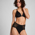 Mid Waisted Knickers Superslip Lace, Black