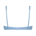 Scallop Non-Padded Underwired Bikini Top, Blue