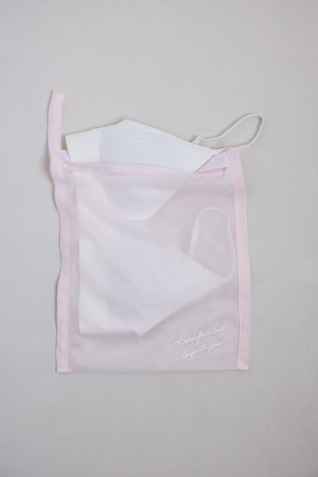 Washing Bag Pink Ribbon Small, Pink