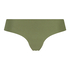 Invisible cotton thong, Green