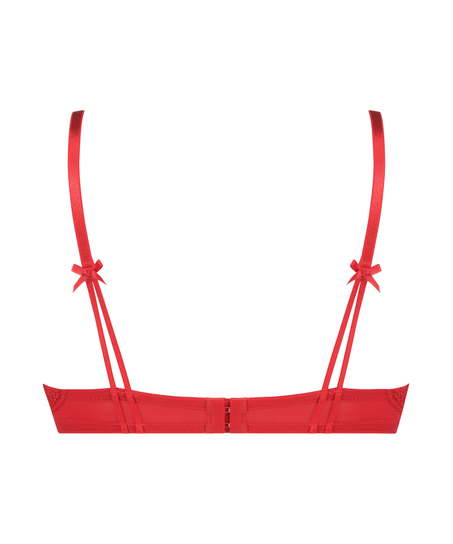 Oceana Padded Underwired Push-Up Bra, Red