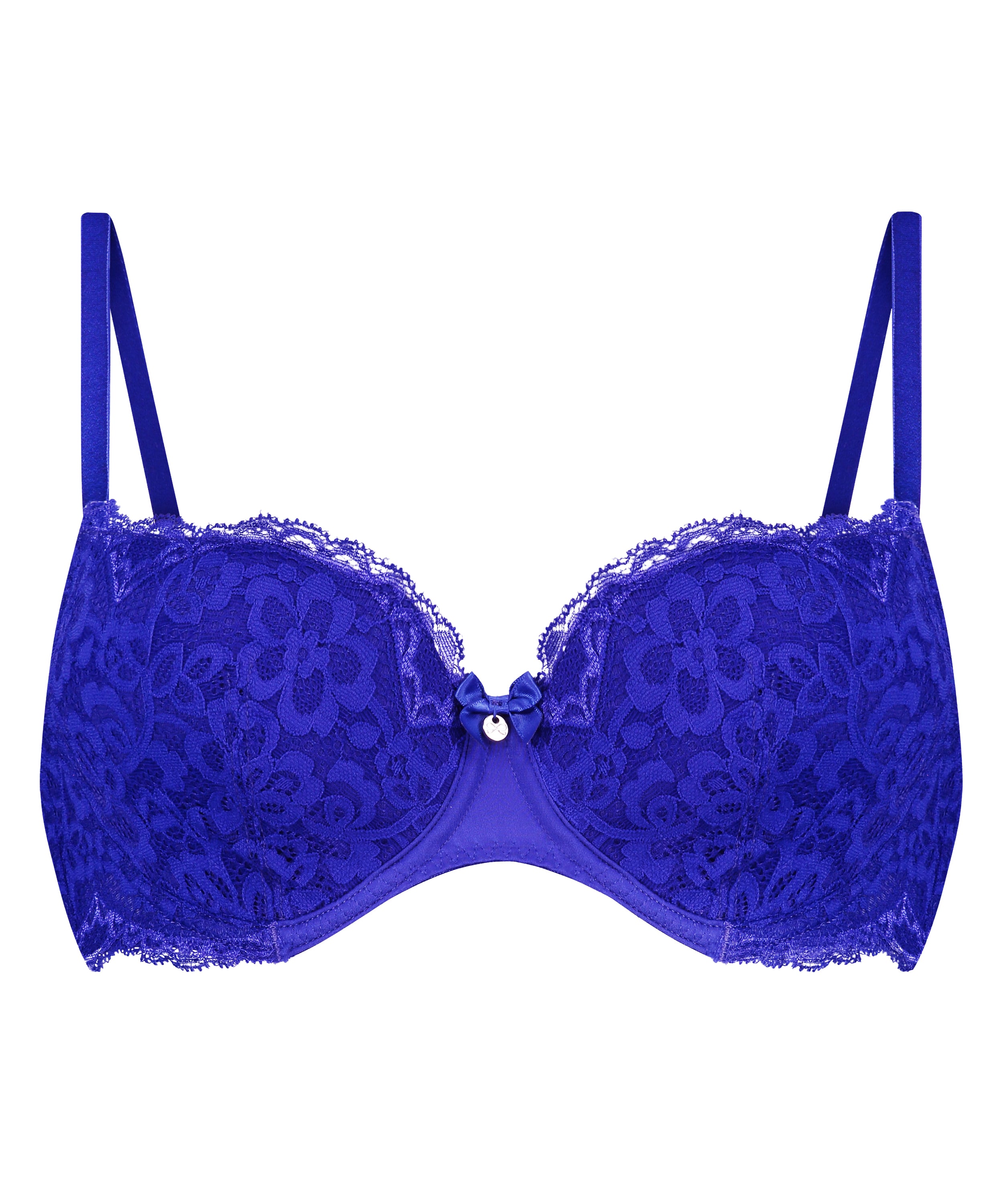 Marine Non-Padded Underwired Bra, Blue, main