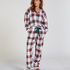 Flannel Pyjama Pants, White