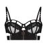 Sable Non-Padded Longline Underwired Bra, Black