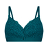 Rose padded nursing bra, Green