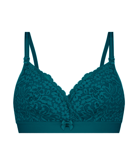 Rose padded nursing bra, Green