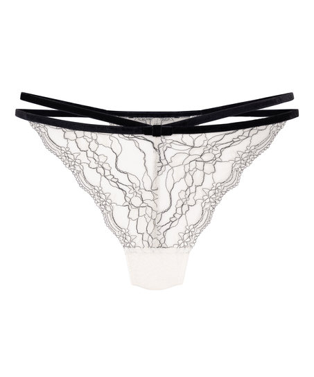Agnes Highleg String, White
