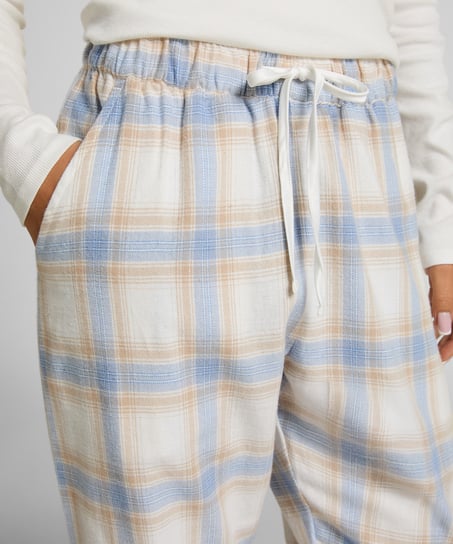 Flannel Pyjama Pants, Blue